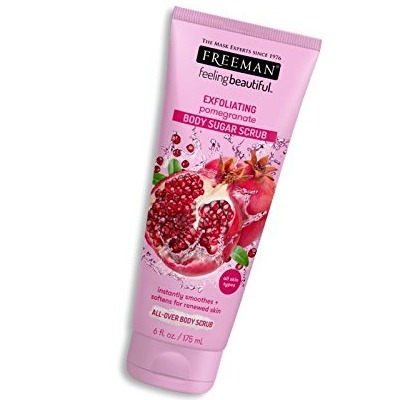 Freeman Feeling Beautiful Sugar Body Scrub, Pomegranate, 6 fl oz