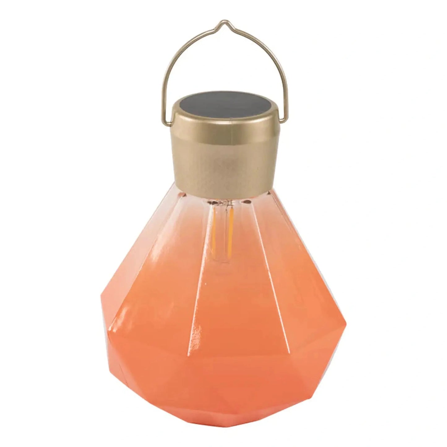 5.5" Gem Light Glass Solar Lanterns