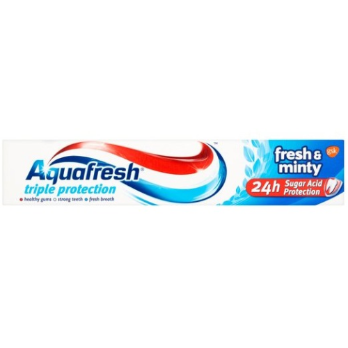 AQUAFRESH TRIPLE PROTECTION FRESH AND MINTY 75ML