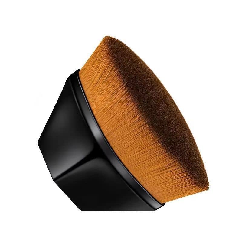 SUPER SOFT Foundation Makeup Brush Flat Top for Blending Liquid, Cream or Flawless Powder(black)