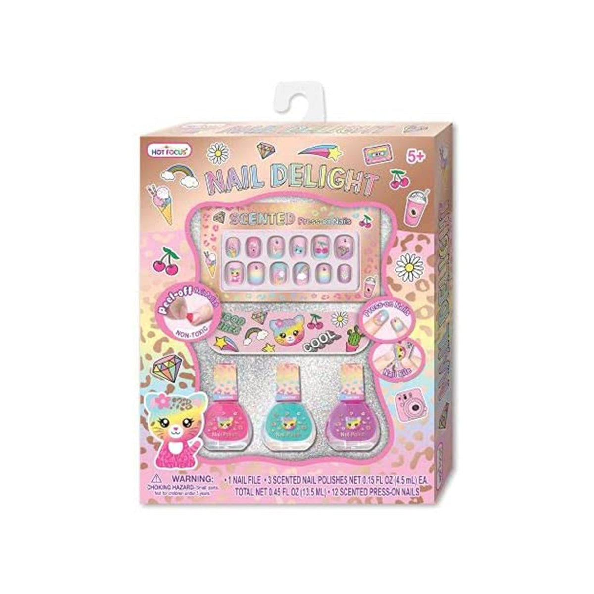 Hot Focus Nail Delight Leopard Set