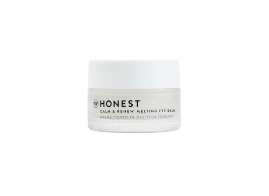 Honest Beauty Calm & Renew Melting Eye Balm with Shea Butter + Argan Oil + Aloe | For Sensitive Skin | Dermatologist + Ophthalmologist Tested | EWG Certified | Vegan + Cruelty Free | 0.5 oz