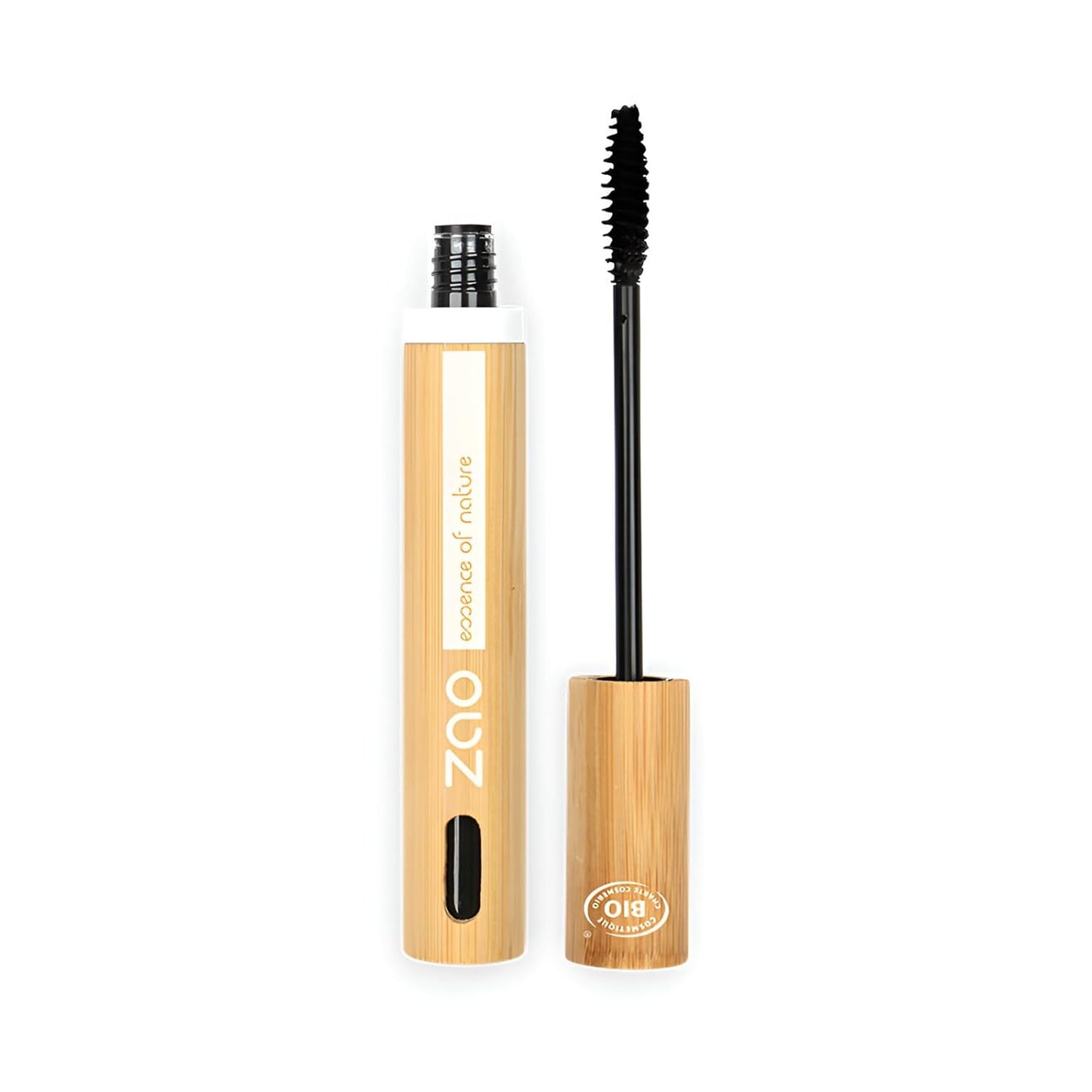 Black Mascara Volumizing & Sheathing Curling Effect Bristle Buildable, Lengthening, Defining, Multiplying, Eyelash Eye Makeup Long Lasting with Organic Avocado Oil Doe-Eyes Effect .23 Oz