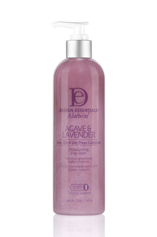 Design Essentials Agave & Lavender Moisturizing Hair Bath Shampoo 12oz