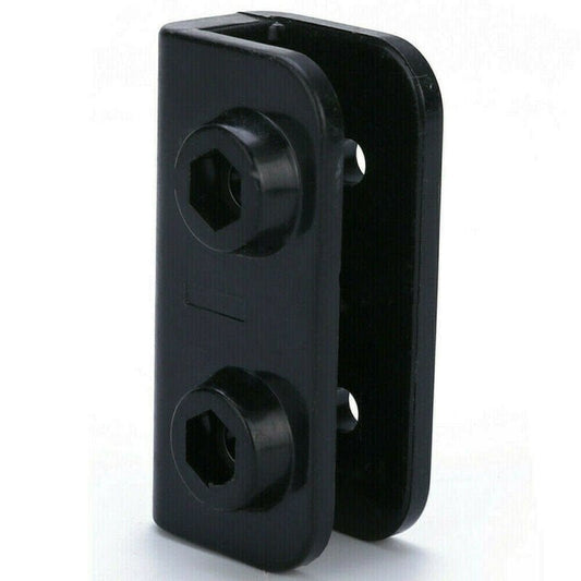 5Pcs Tent Rectangular Bracket Fitting Pop-Up Pavilion Connector Spare Fitting Black