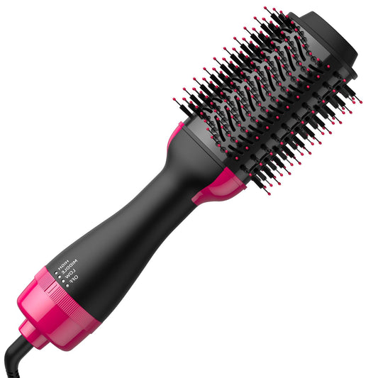Nurifi Hair Dryer Brush and Blow Dryer Brush in One, 4 in 1 Hair Dryer and Styler Volumizer with Negative Ion Hair Straightener Curling Brush Oval Shape, Professional Salon Hot Air Brush for All Hair