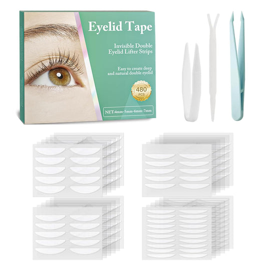 Eyelid Lifter Strips-480pcs Eyelid Tape, Invisible Breathable Eyelid Lifter Strips, Eyelid Tape for Hooded Eyes Invisible, Repair Sagging Eyelids Without Surgery-B