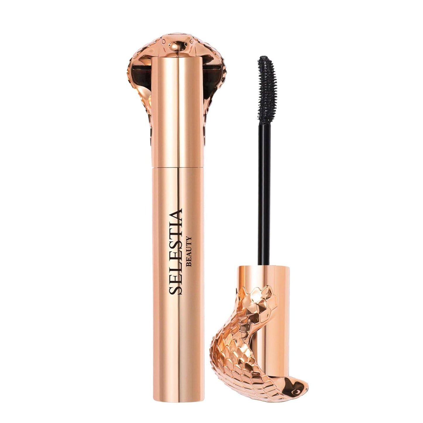 Royal Volume and Curl Mascara Queen Cobra - Enhances Natural Lashes with Dramatic Volume and Length - Smooth Application - Curling Effect (Black)