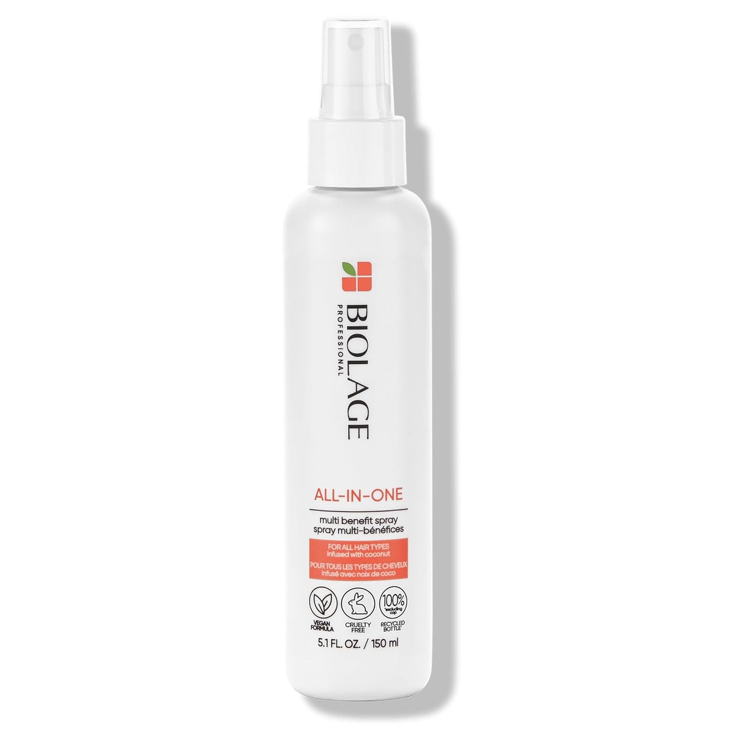 Biolage All-In-One Coconut Infusion | Multi-Benefit Treatment Spray For All Hair Needs | With Coconut | For All Hair Types | Sulfate & Paraben-Free | Vegan