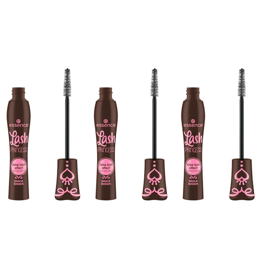 essence | Lash Princess False Lash Effect Mascara Black Brown (3 Pack) | Intense Volume, Length & Definition | Vegan, Cruelty Free & Paraben Free
