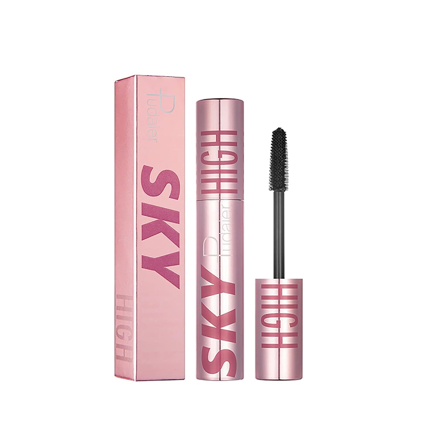 Volume Waterproof Mascara - Long Lasting, Smudge-Proof Natural Eye Makeup - 4D Silk Fiber Lash Mascara, Volume Hypoallergenic Extensions Mascara, Black