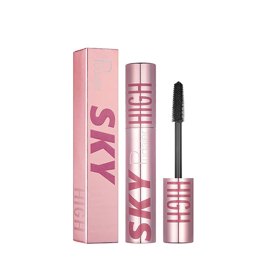 Volume Waterproof Mascara - Long Lasting, Smudge-Proof Natural Eye Makeup - 4D Silk Fiber Lash Mascara, Volume Hypoallergenic Extensions Mascara, Black