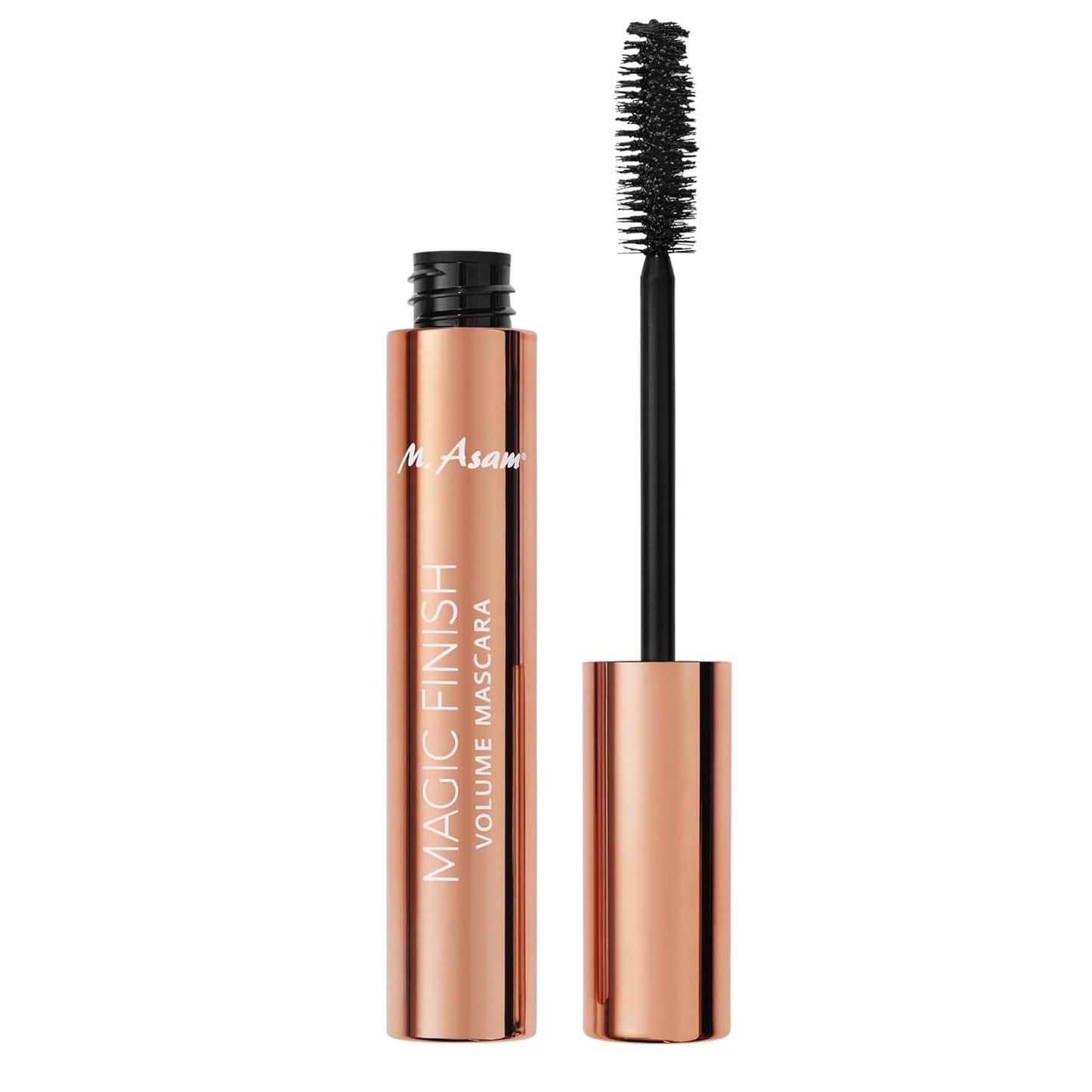 M. Asam Magic Finish Volume Mascara – Black Mascara for Enhanced Eyelashes, Innovative Make-Up Brush Technology Helps Capture Each Eyelash For Extra Length, 0.33 Fl Oz