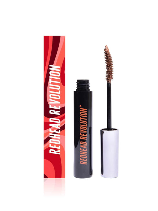 Redhead Revolution's Vegan Gingerlash Redhead Mascara | Light Brown Mascara for Redheads & Blondes (Genuine Ginger)