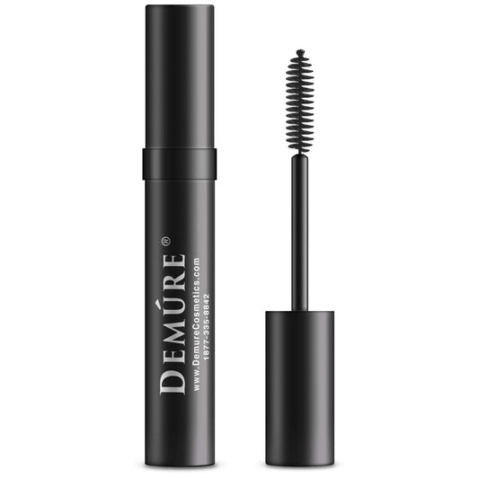 Demure Mineral Voluminous Eye Mascara - Conditioning Black Mascara High Definition for Long, Lush, Full Lashes - Water Resistant, Compatible with Lash Extensions Falsies.