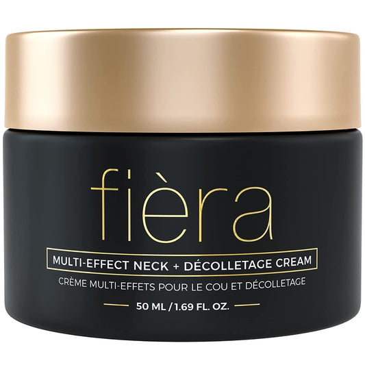 FIéRA Neck Firming & Tightening Cream - Anti Aging Moisturizer for Neck - With Macadamia Oil, Hyaluronic Acid, Shea Butter - 1.69 FL. OZ. / 50 ML