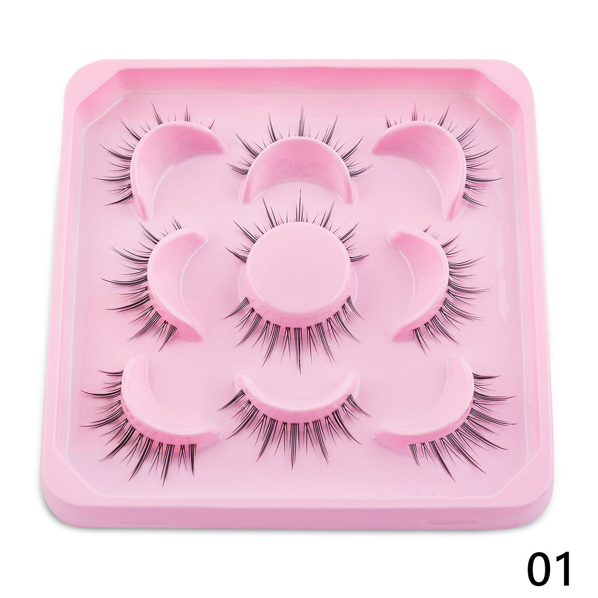 Natural 3D Faux Mink Lashes - Soft and Long-Lasting False Eyelashes with Transparent Roots