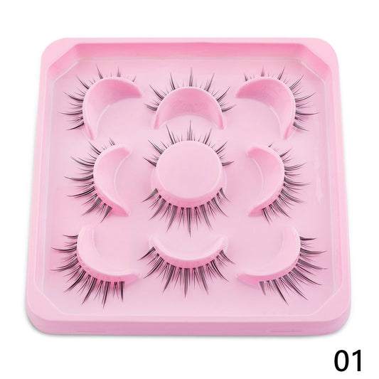 Natural 3D Faux Mink Lashes - Soft and Long-Lasting False Eyelashes with Transparent Roots