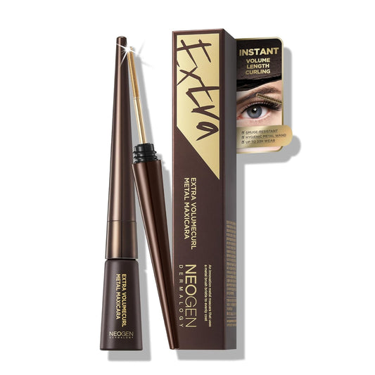 NEOGEN DERMALOGY Innovative Sensational Hygienic Washable Extra Slim Metal Mascara (Volume, Brown)