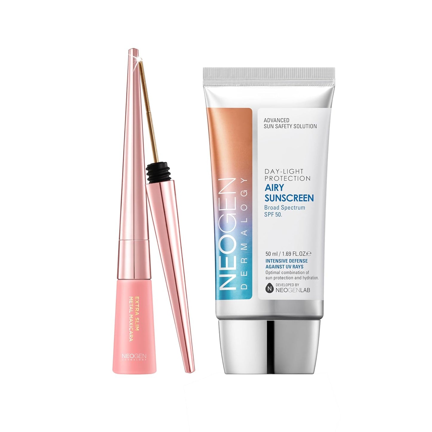 Neogen Slim Metal Mascara Black and Airy Sunscreen