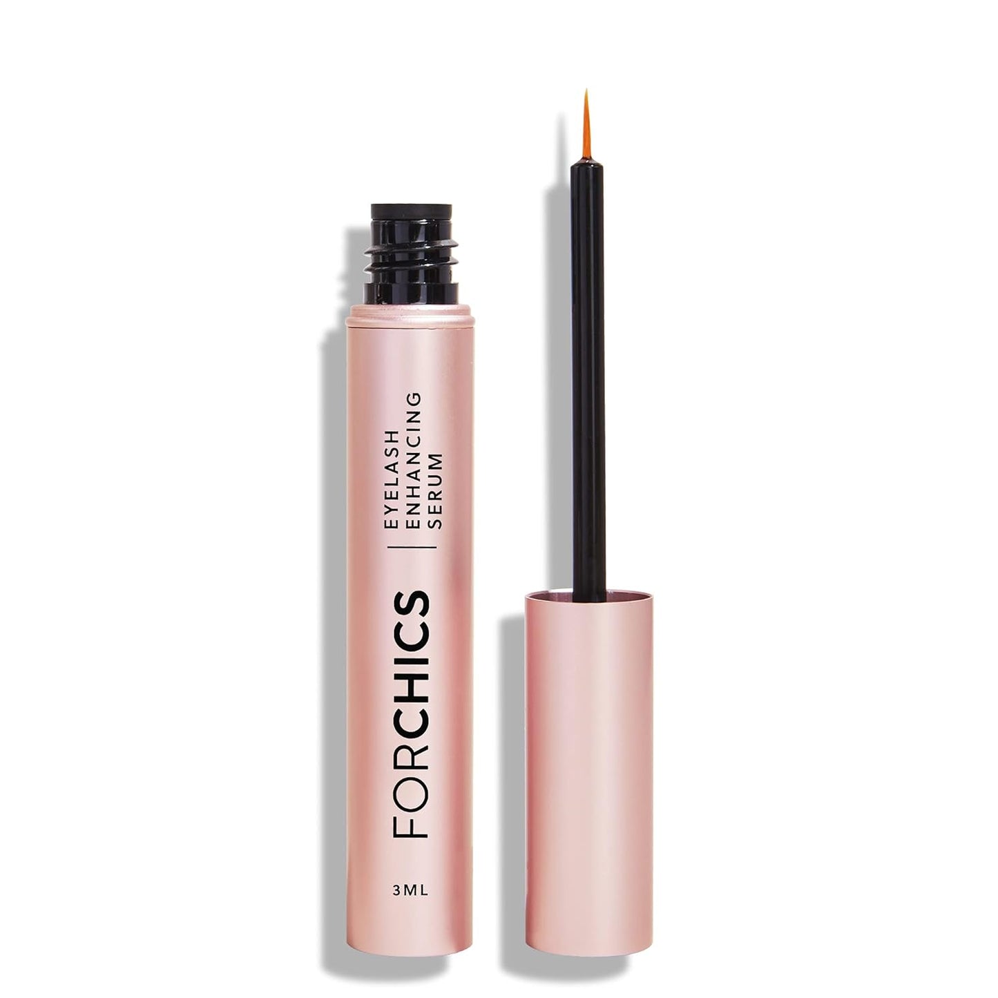 ForChics ForLash Eyelash Growth Serum - Enhancement Lash Booster For Fuller, Thicker, and Longer Eyelashes - Organic Lash Enhancer & Essential Thickener | Vegan & Cruelty-Free - [0.10 fl. oz / 3ml]