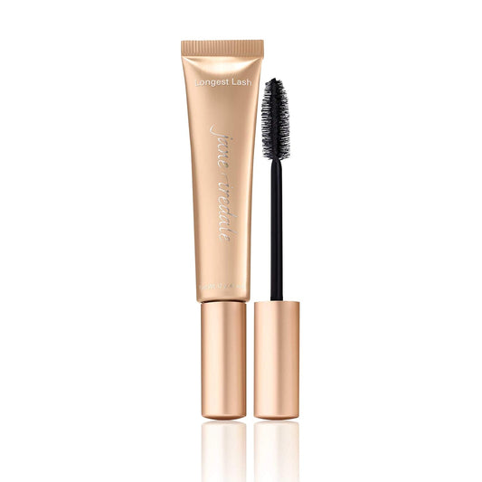 jane iredale Longest Lash Thickening and Lengthening Mascara, Fluffy Hollow Fiber Brush for Extra-Long Lashes and Buildable Volume, Gluten-Free