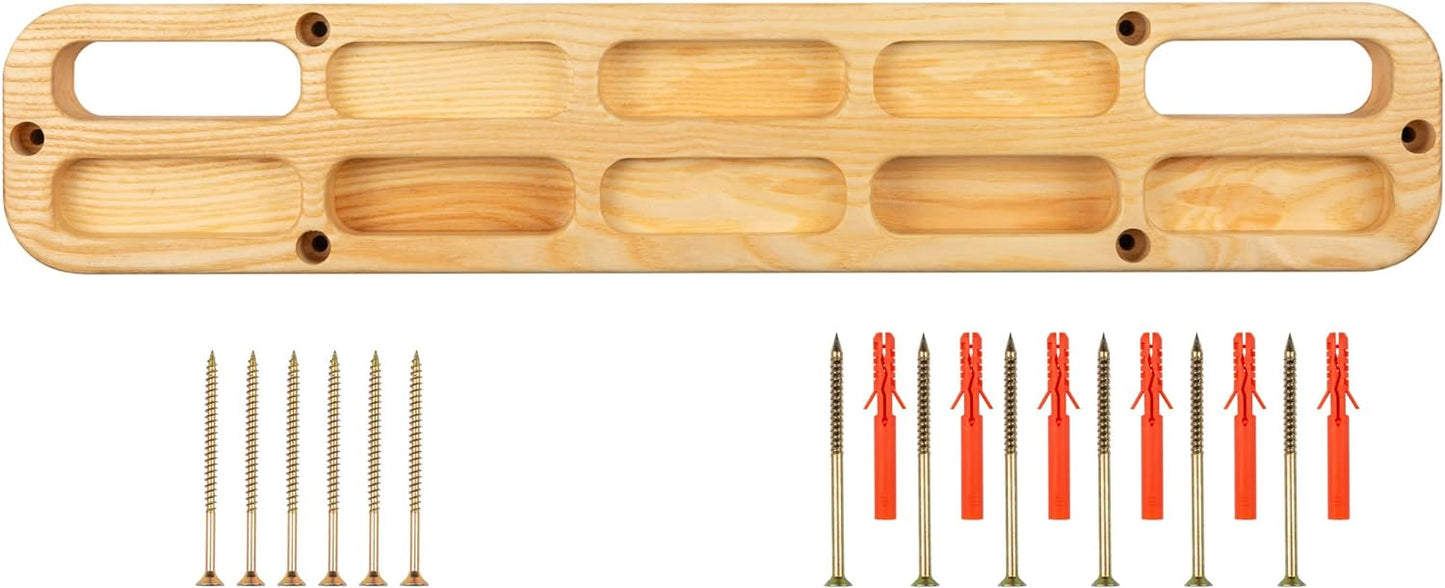 Wooden Portable Hangboard - Hangboard Rock Climbing - Hangboard Doorway Mount - Hand Strengthener Equipment for Training Finger - Hang Board for Climbing