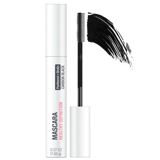 Neutrogena Healthy Definition Mascara, Eyelash Mascara Defines, Lifts, Curls, Lengthens & Volumizes Lashes, Dual-Sided Mascara Comb + Brush for Natural Application, Carbon Black, 0.27 oz