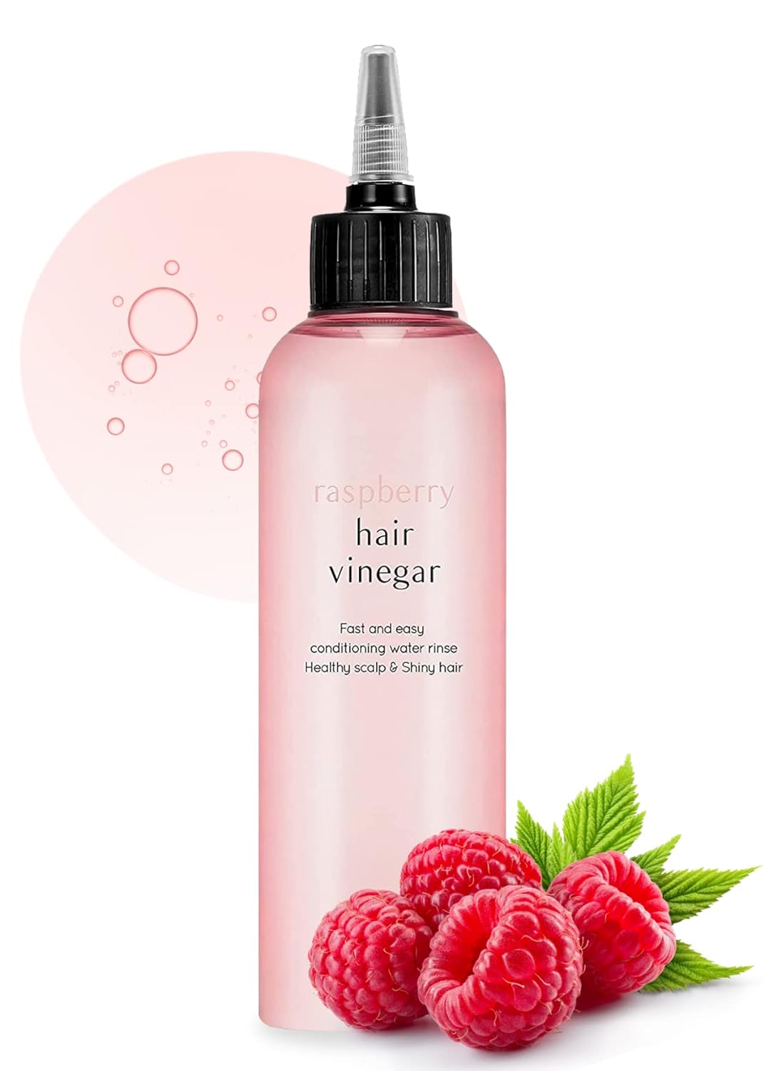 AÕPIEU Raspberry Scalp Vinegar Hair Rinse 6.76 Fl oz, Scalp Treatment, Balances Hair & ScalpÕs pH Level I Smoother and Shinier Hair,Clarifies, Detangles and Encourages Hair Growth