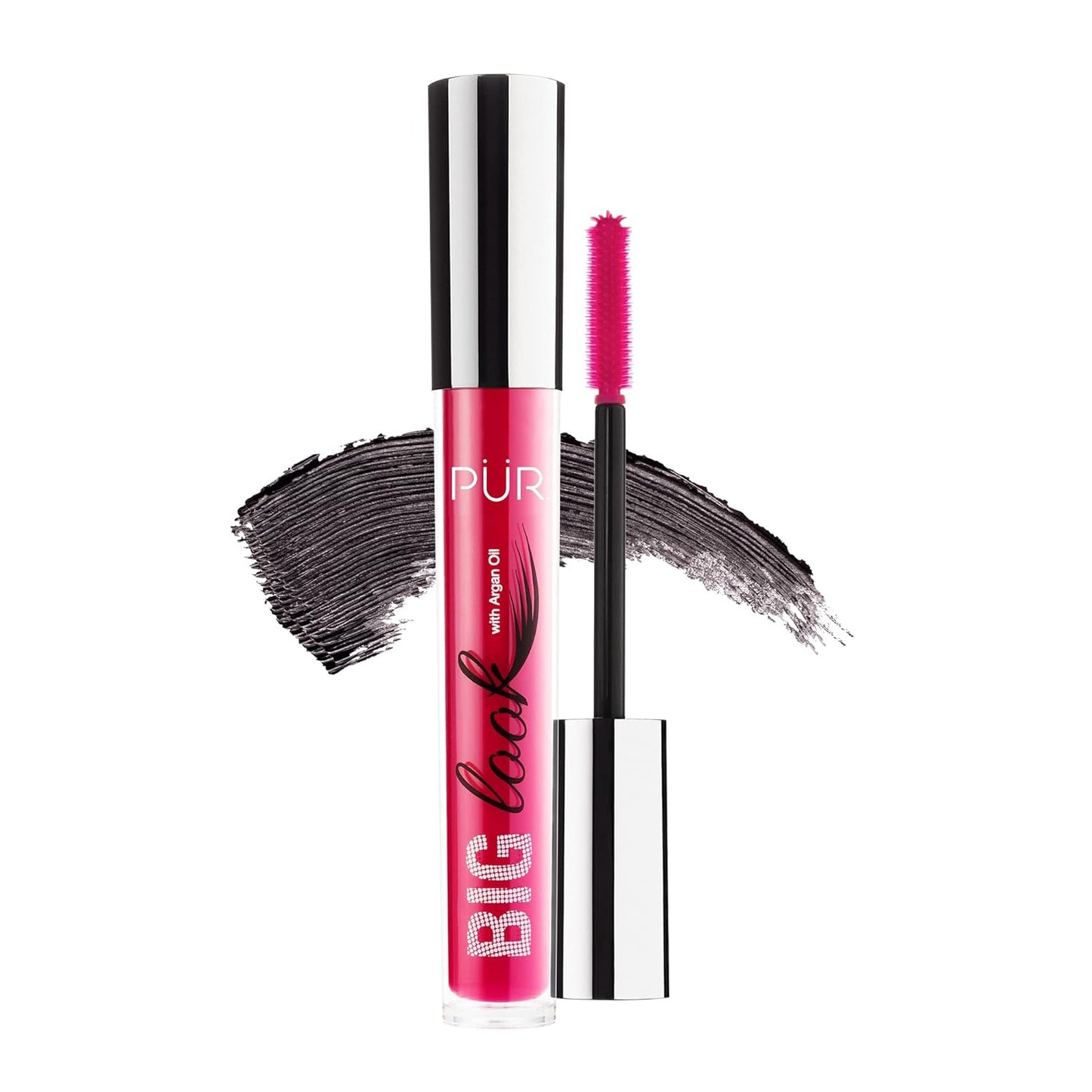 PÜR MINERALS Big Look Mascara in Black - Volumizing And Lengthening Lash Mascara For Longer, Fuller, Softer Lashes - Cruelty-Free & Vegan Mascara Lash Tint