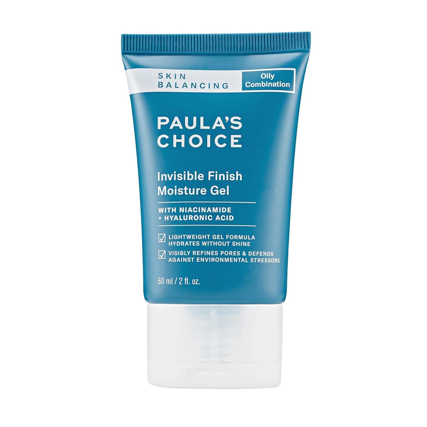 Paula's Choice SKIN BALANCING Invisible Finish Gel Moisturizer with Niacinamide & Hyaluronic Acid, Large Pores & Oily Skin, 2 Ounce. PACKAGING MAY VARY.
