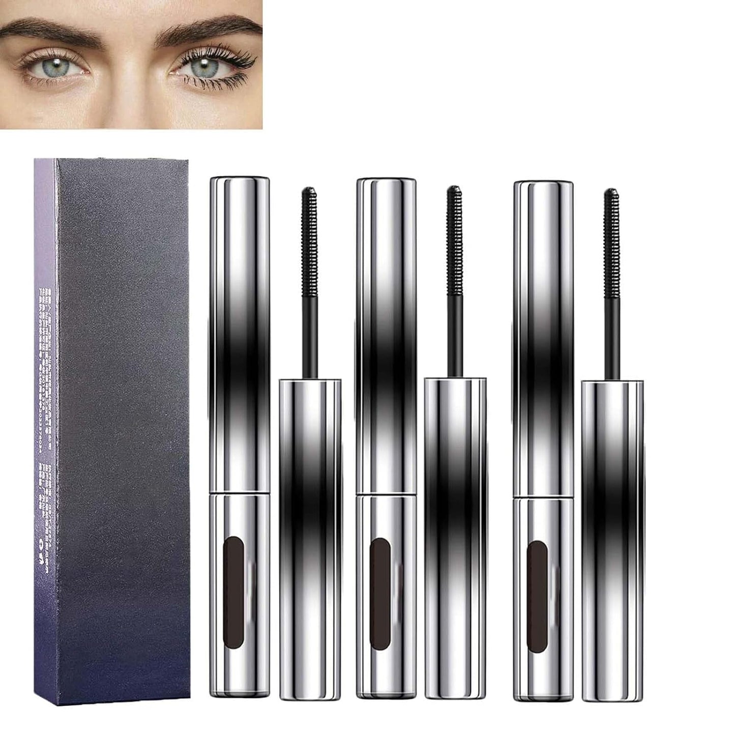 Judy Mascara, Judy 3D Curling Eyelash Iron Mascara, Judy Curling Iron Strong Mascara,Smudge-Proof, Long Lasting,Washable Extra Slim Metal Mascara (3PCS)