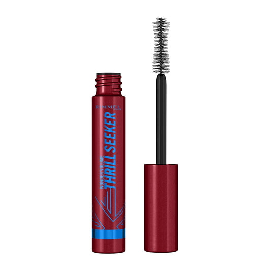 Rimmel London Wonder'Volume Thrill Seeker, 003 Black, Waterproof Mascara, Volumizing Mascara, Smudge-Proof, Clump-Proof, Flake-Proof, 24-Hour Wear, 0.28oz