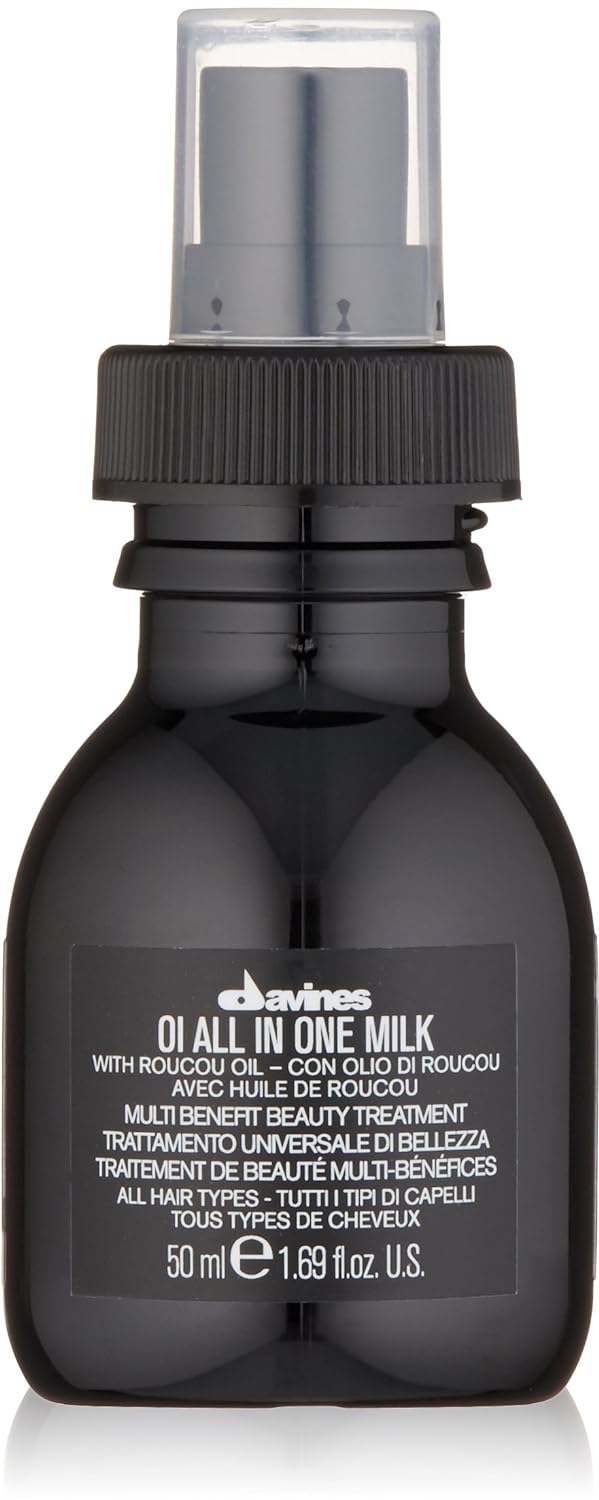 Davines OI All in One Milk | Hair Milk Spray | Powerful Hair Detangler + Heat Protection | Smoothes Frizzy Hair