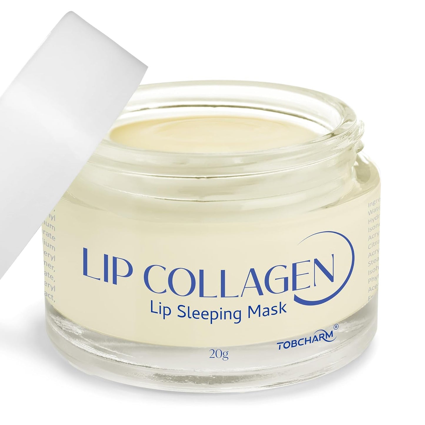 Tobcharm Lip Sleeping Mask(20g), Lip Collagen, Lip Mask Overnight, Lip Plumper Advanced with Hydridic Acids, Lip Mask With Peptide Complex For Lip Wrinkles Repair Overnight Lip Masks