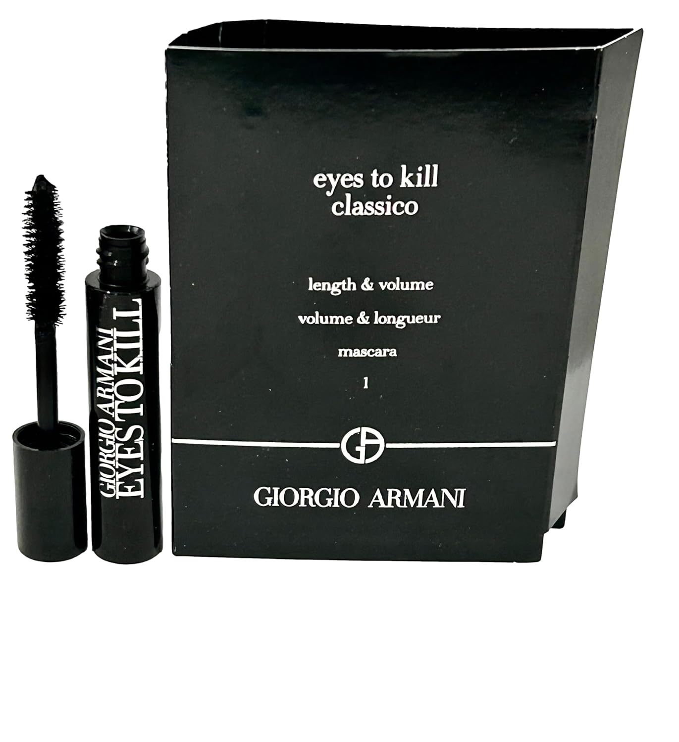 Giorgio Armani Mascara Eyes To Kill Classico Length & Volume - MINI TRAVEL SIZE - SMALL 2 ML 0.06 FL OZ