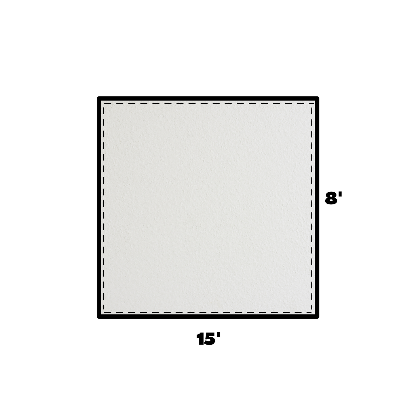 8'x15' Solid Pinnacle Sidewall