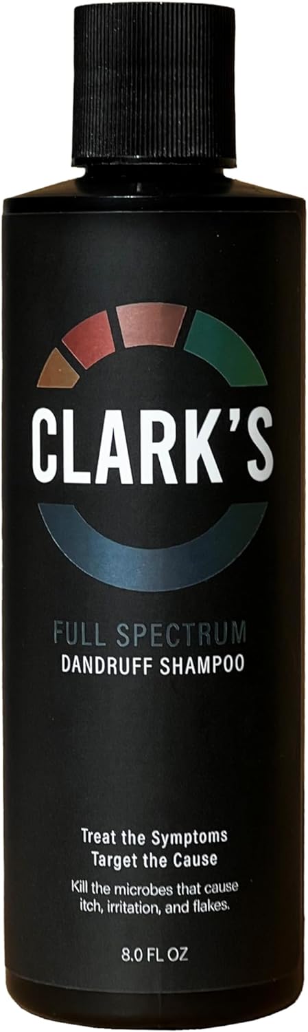 CLARK's Full Spectrum Dandruff Shampoo with Coal Tar, Salicylic Acid, and Sulfur, 8 Fl Oz