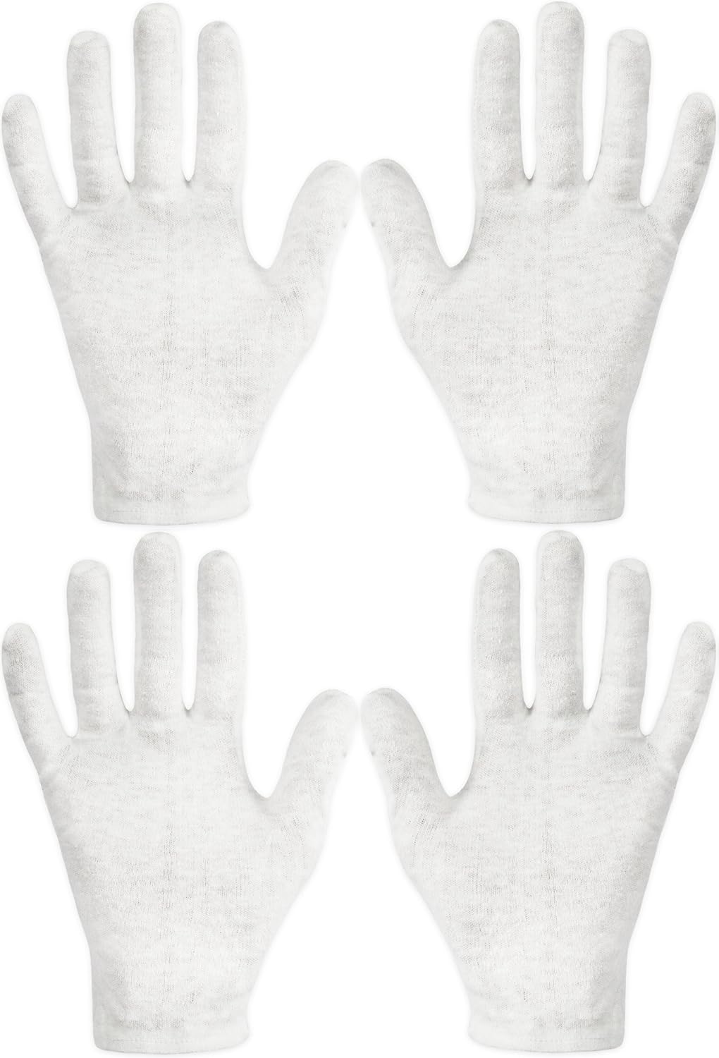 Eurow Dry Hand Healing Moisturizing Gloves for Men and Women, Night and Day, Durable and Reusable, 2 Pairs