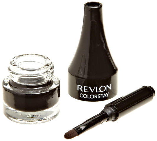 Revlon Cr�me Gel Eyeliner Cr�me, ColorStay Eye Makeup, Waterproof, Smudgeproof, Longwearing with Precision Brush Applicator, 001 Black, 0.01 Oz