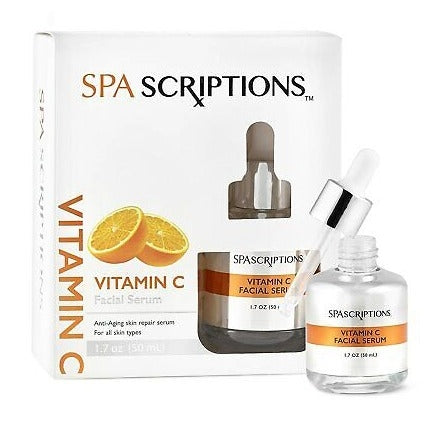 Spascriptions Vitamin C Facial Serum Anti-Aging Skin Repair Serum 1.7 oz
