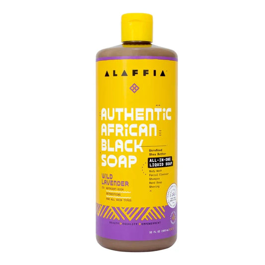 Alaffia African Black Soap, Wild Lavender