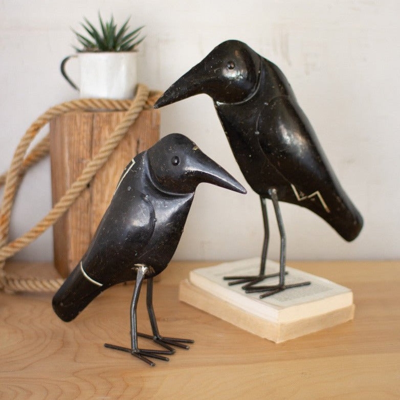 Antique Black Iron Crows