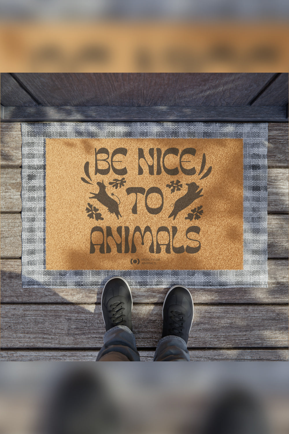 ‘Be Nice’ Sheltered Door Mat