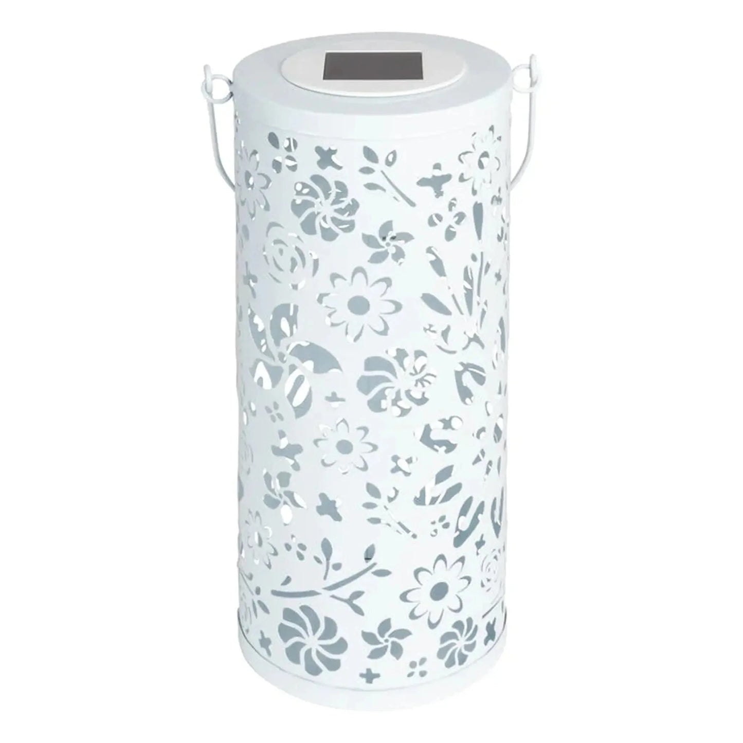 Bloom Punched Metal Solar Lantern