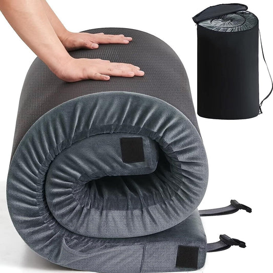 Teler CertiPUR-US Memory Foam Camping Mattress Pad, Portable Foam Sleeping Pad for Camping, Car, Tent SUV Kids Mattress