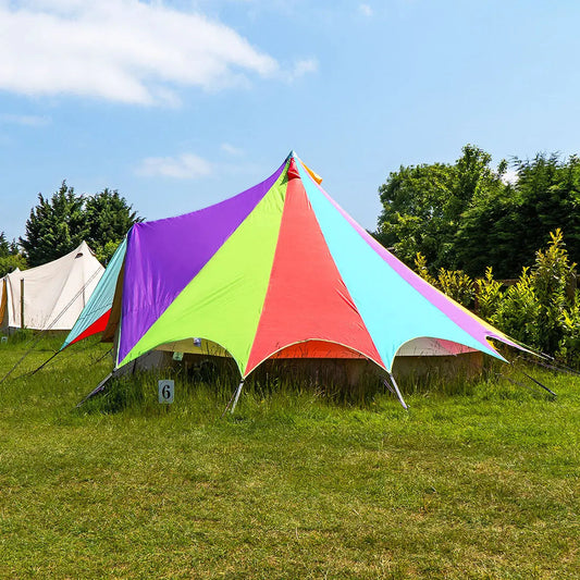 boutique camping bell tent porch curved canopy awning glamping bell tent