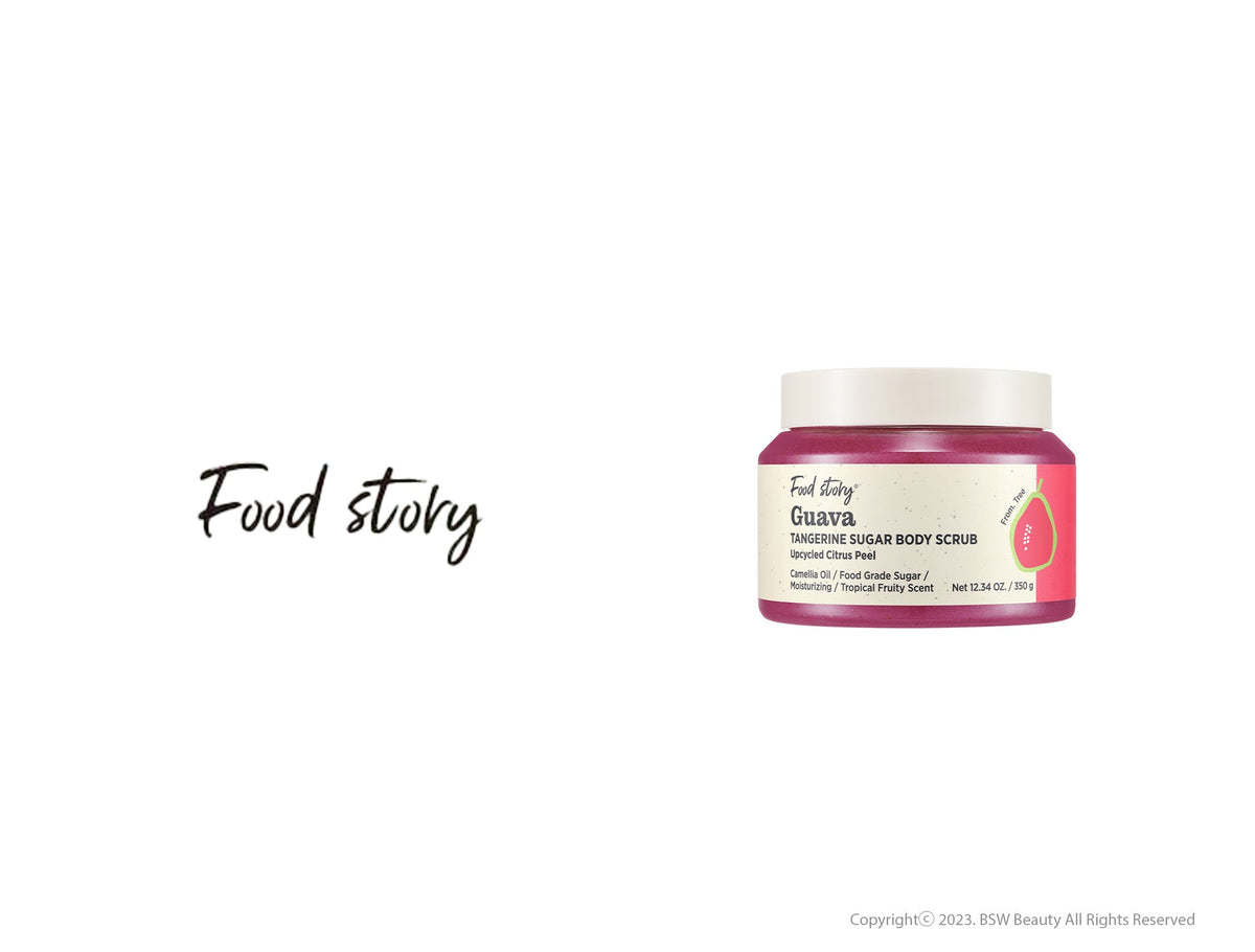 FOOD STORY GUAVA TANGERINE SUGAR BODY SCRUB 12.35 OZ. / 350g