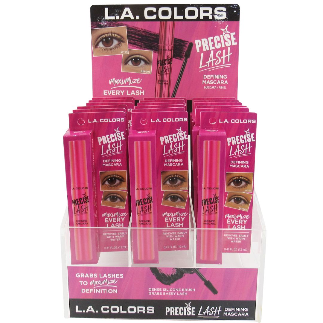 Máscara de Pestañas Precise L.A. Colors - Venta al por mayor Display 18 Unidades (CAD489)