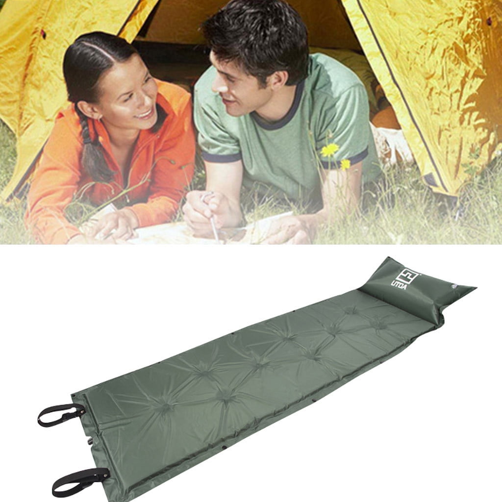 Light Tent Outdoor Camping Thick Sleeping Pad Automatic inflating with Attached Pillow Clearance